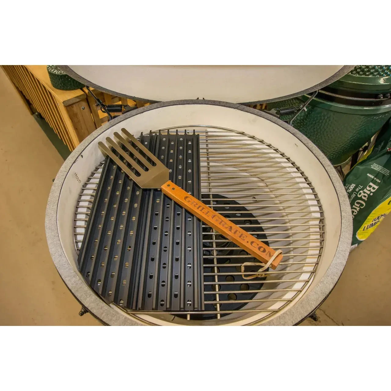 GrillGrate 20" Two Panel 1/2 Set For XL Big Green Egg 4 GrillGrate 20" Two Panel 1/2 Set For XL Big Green Egg - Image 2