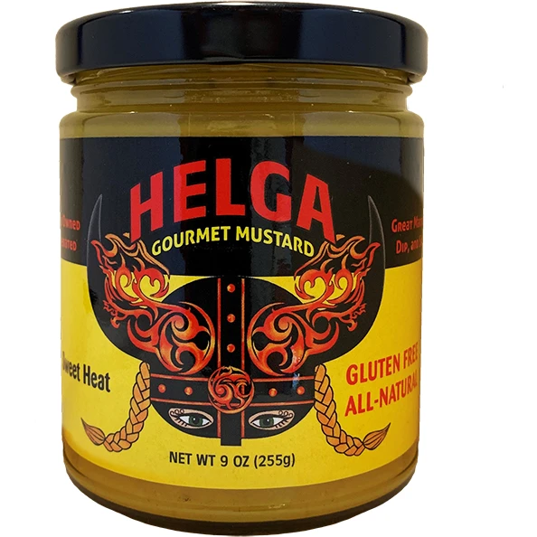Helga Sweet Heat Gourmet Mustard9 Oz. 3 Helga Sweet Heat Gourmet Mustard9 Oz.