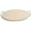 Pizza Craft Ceramic Round Pizza Stone With Wire Frame 15 In. -Barbecue Supplies Shop pizza craft ceramic round pizza stone with wire frame 15 in 29049075466307